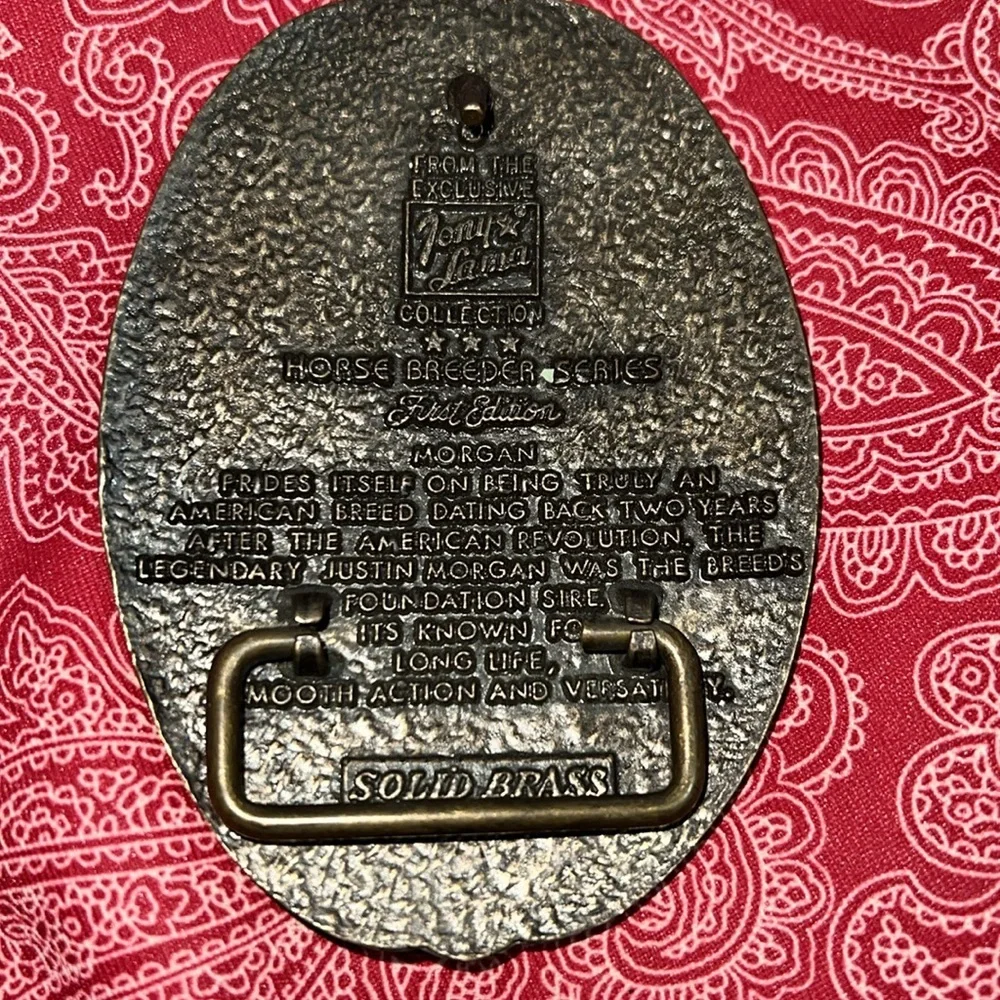 Vintage belt buckles. Tony Lama, Quail, Morgan horse, hunting, Austin Nichols - Picture 5 of 9